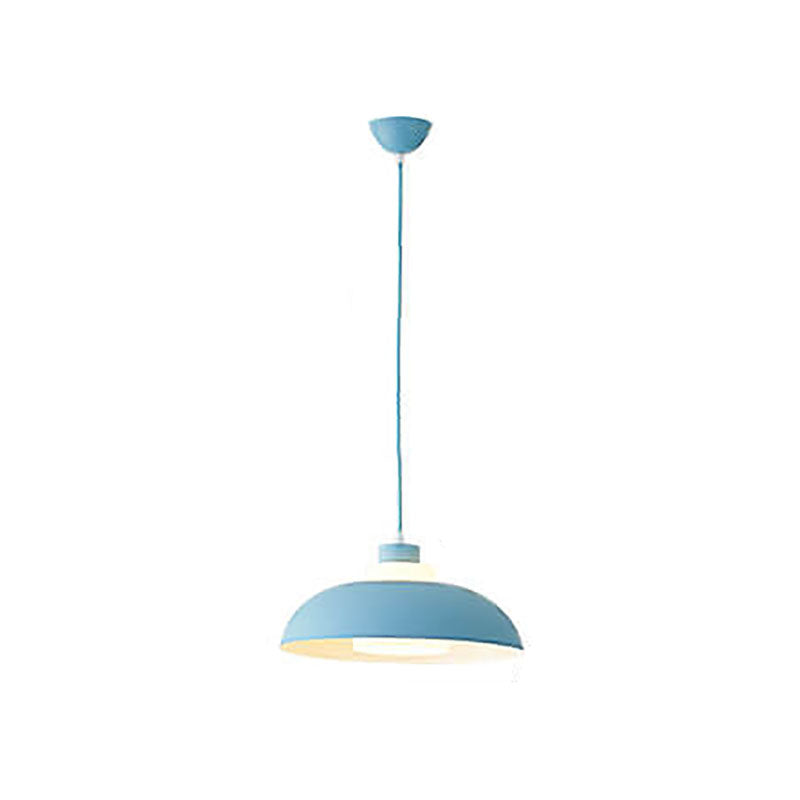 Modern Solid Color Macaron Acrylic Style Aluminum 1-Light Pendant Lamp-Orizon Depot