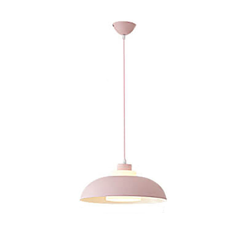 Modern Solid Color Macaron Acrylic Style Aluminum 1-Light Pendant Lamp-Orizon Depot