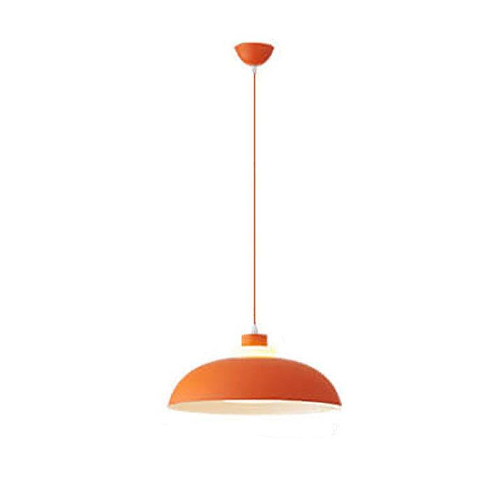 Modern Solid Color Macaron Acrylic Style Aluminum 1-Light Pendant Lamp-Orizon Depot