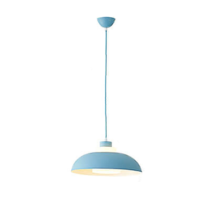 Modern Solid Color Macaron Acrylic Style Aluminum 1-Light Pendant Lamp-Orizon Depot
