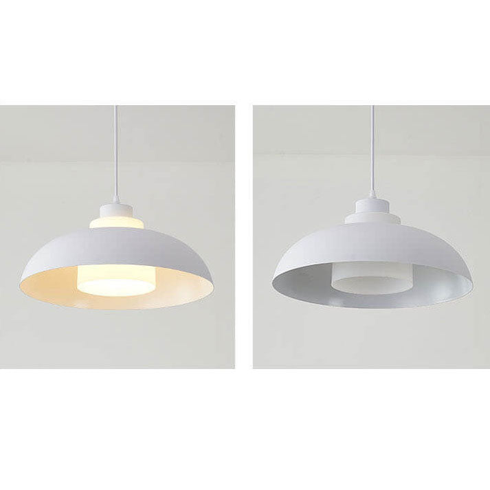 Modern Solid Color Macaron Acrylic Style Aluminum 1-Light Pendant Lamp-Orizon Depot