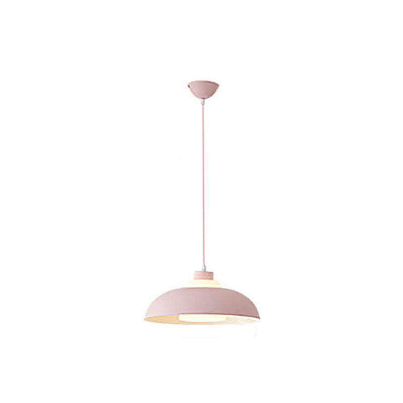 Modern Solid Color Macaron Acrylic Style Aluminum 1-Light Pendant Lamp-Orizon Depot