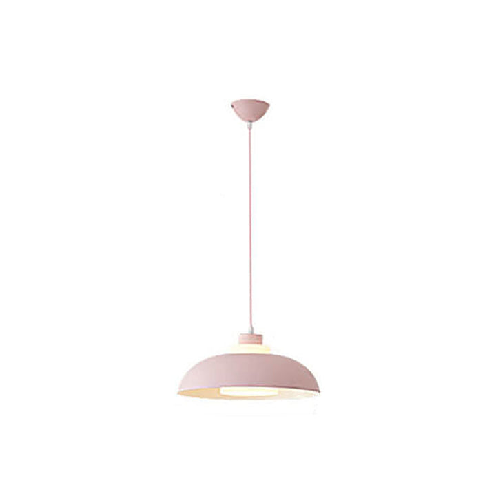 Modern Solid Color Macaron Acrylic Style Aluminum 1-Light Pendant Lamp-Orizon Depot