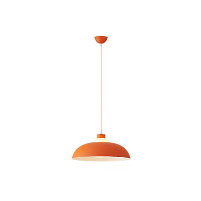 Modern Solid Color Macaron Acrylic Style Aluminum 1-Light Pendant Lamp-Orizon Depot