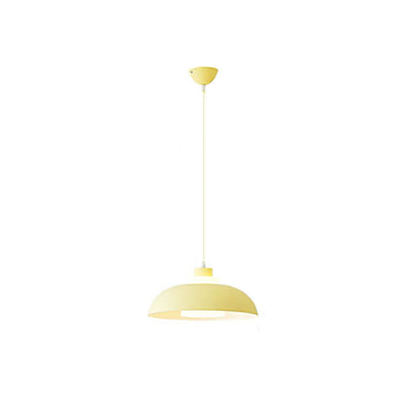 Modern Solid Color Macaron Acrylic Style Aluminum 1-Light Pendant Lamp-Orizon Depot