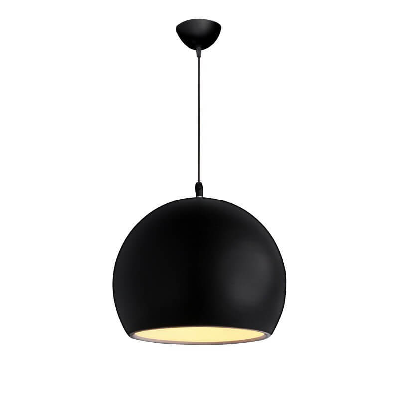 Modern Solid Color Round Head Shape Iron 1-Light hanging Lamp-Orizon Depot