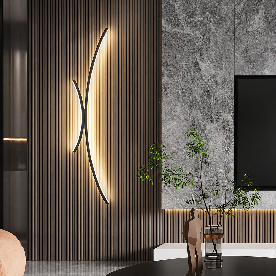 Sleek LED Wall Light | Linear Sconce for Bathroom, Living Room & Dining