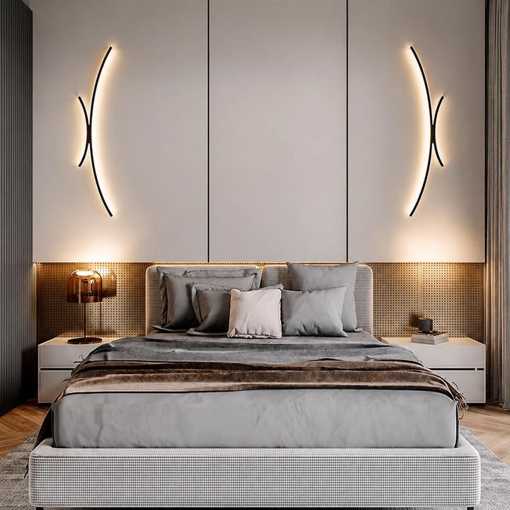 Sleek LED Wall Light | Linear Sconce for Bathroom, Living Room & Dining