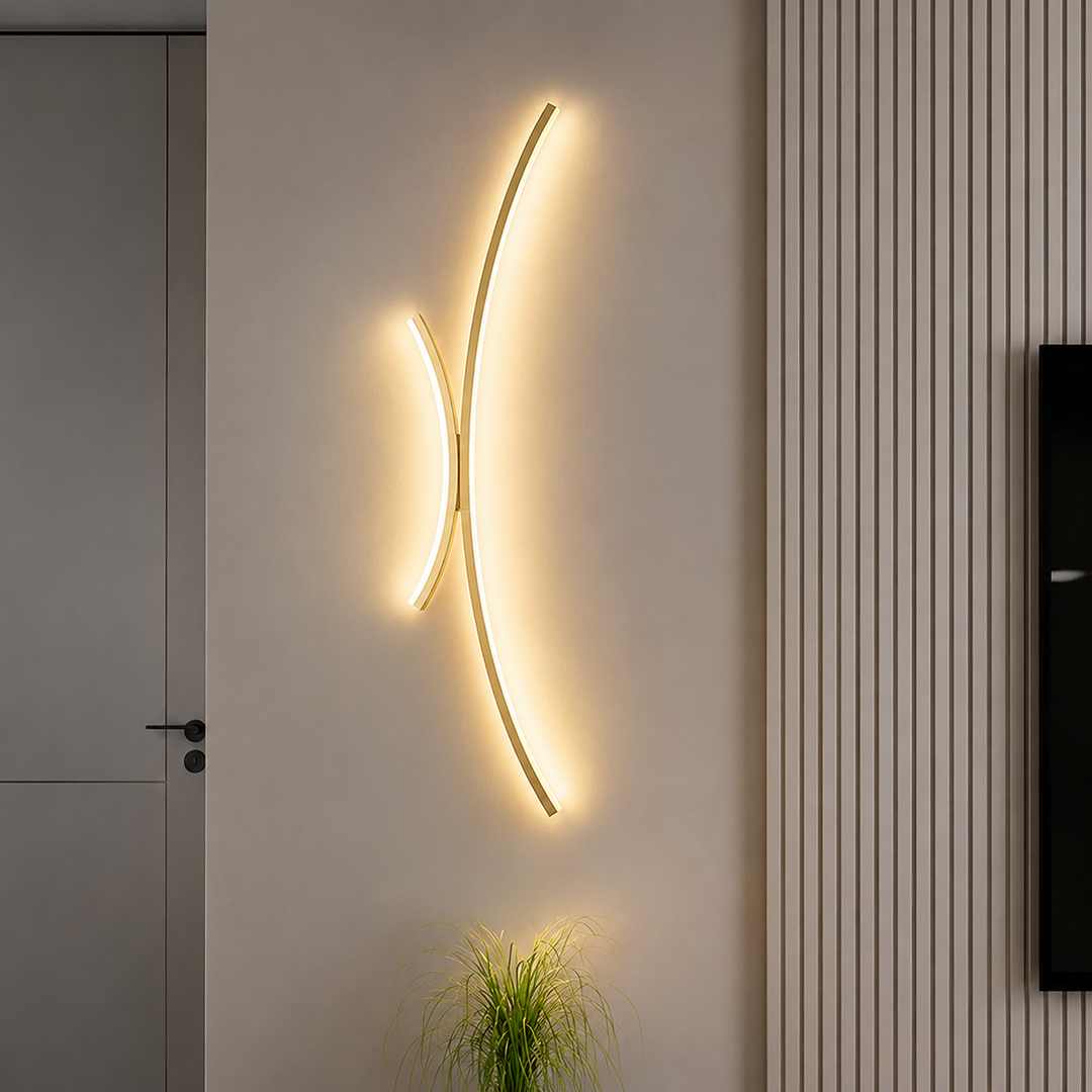 Sleek LED Wall Light | Linear Sconce for Bathroom, Living Room & Dining