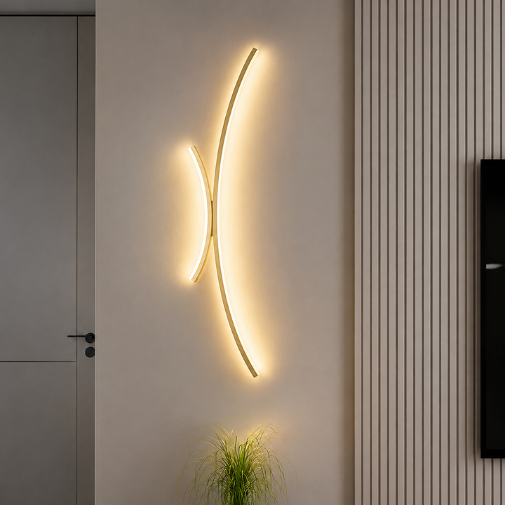 Sleek LED Wall Light | Linear Sconce for Bathroom, Living Room & Dining