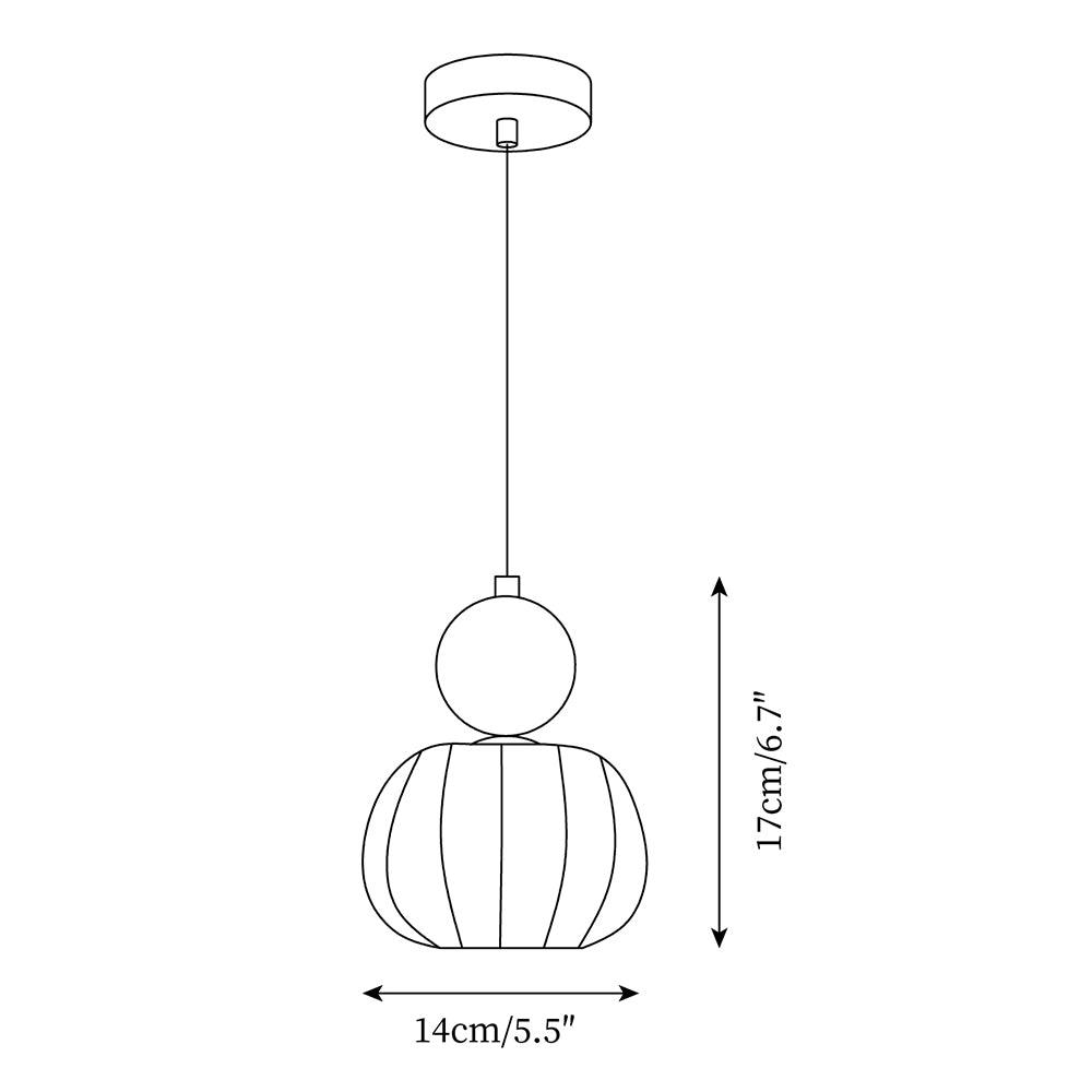 Organic Round Acrylic Pendant Lamp