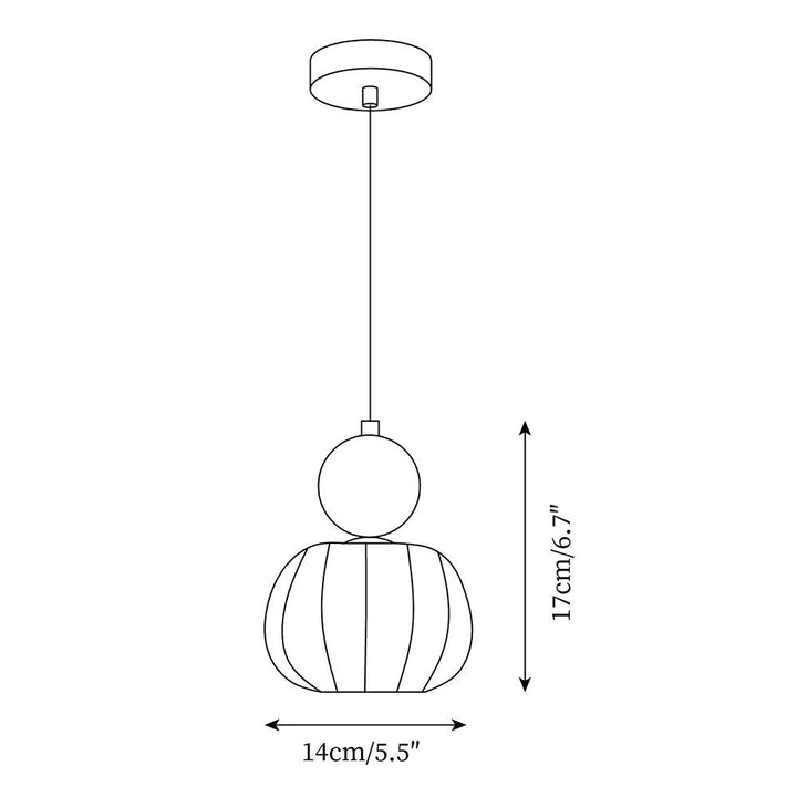 Organic Round Acrylic Pendant Lamp
