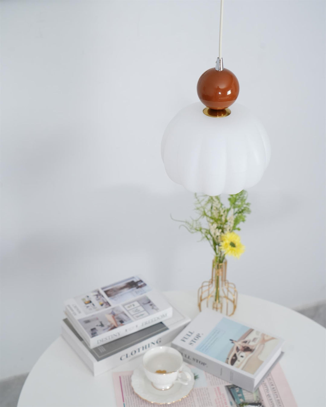 Organic Round Acrylic Pendant Lamp