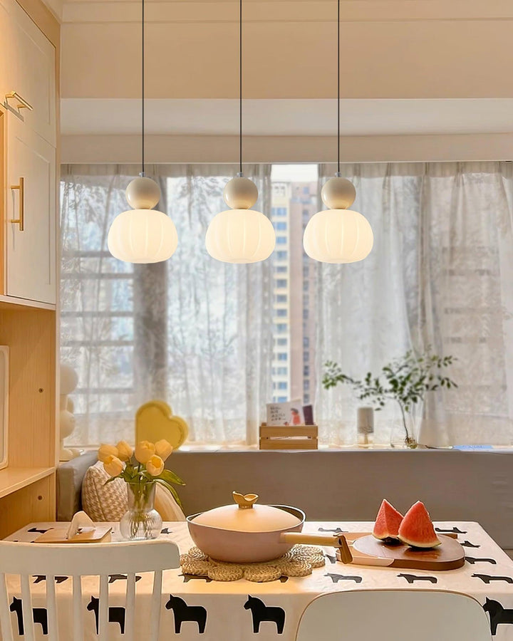 Organic Round Acrylic Pendant Lamp