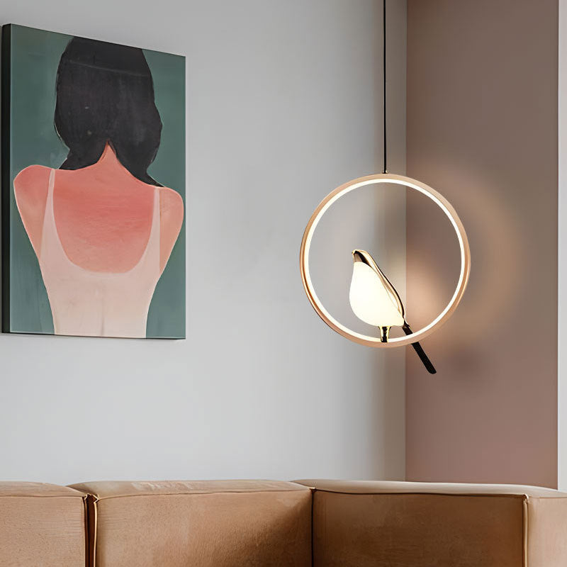 Modern Artistic Bird Pendant Lamp-Orizon Depot