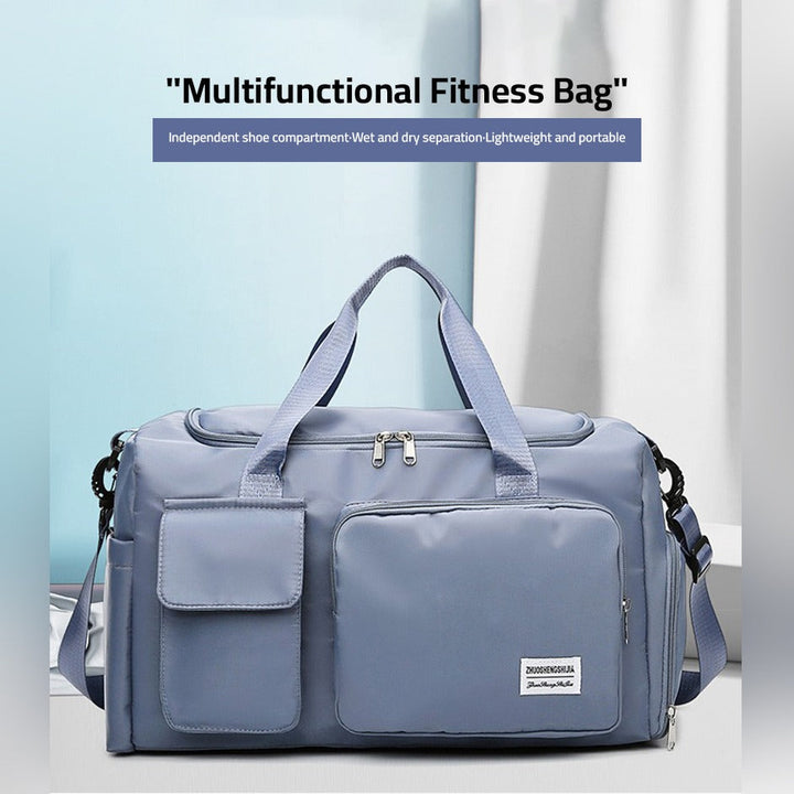 Multi-Pocket Travel Bag, Sports Duffle with Shoe Compartment-Orizon Depot