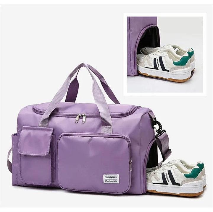 Multi-Pocket Travel Bag, Sports Duffle with Shoe Compartment-Orizon Depot