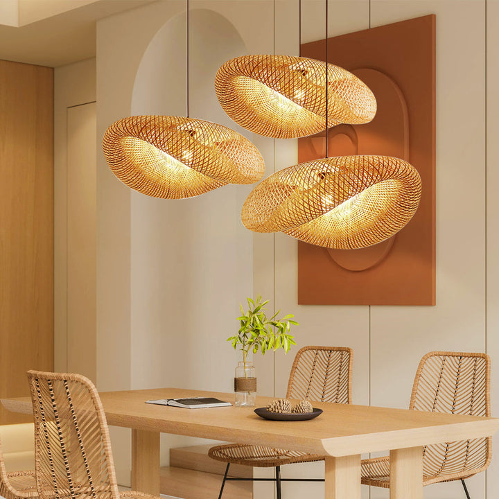 Natural Bamboo Hanging Lamp-Orizon Depot