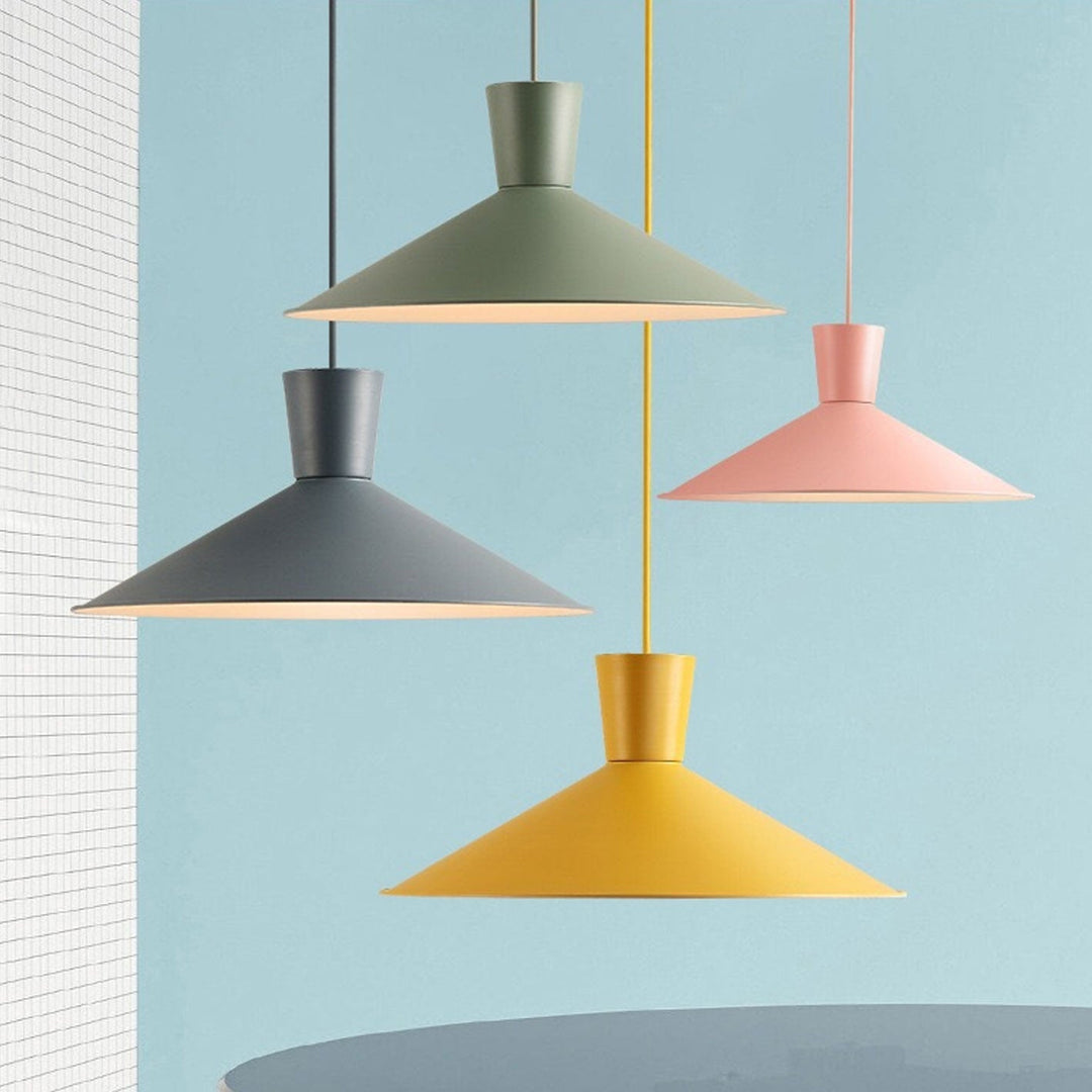Nordic Macaron Color Solid Color Minimalist Style 1-Light Pendant Lamp-Orizon Depot