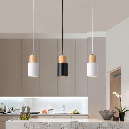 Nordic Macaron Tubular Aluminum 1-Light Single LED Pendant Lamp-Orizon Depot