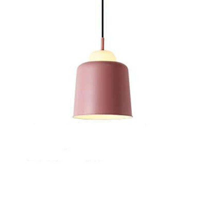 Nordic Modern Creative Macaron Aluminum 1-Light Dome Pendant Lamp-Orizon Depot