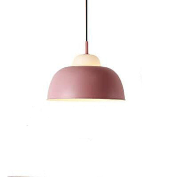 Nordic Modern Creative Macaron Aluminum 1-Light Dome Pendant Lamp-Orizon Depot