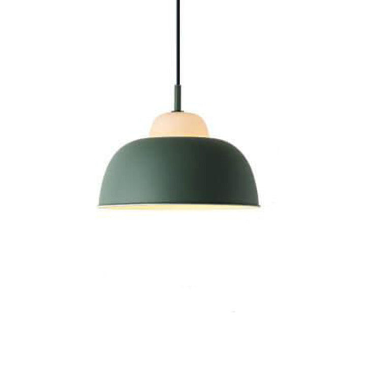 Nordic Modern Creative Macaron Aluminum 1-Light Dome Pendant Lamp-Orizon Depot