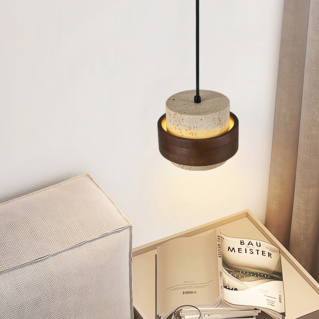 Ascend Retro Stone Wabi-Sabi Pendant-Orizon Depot