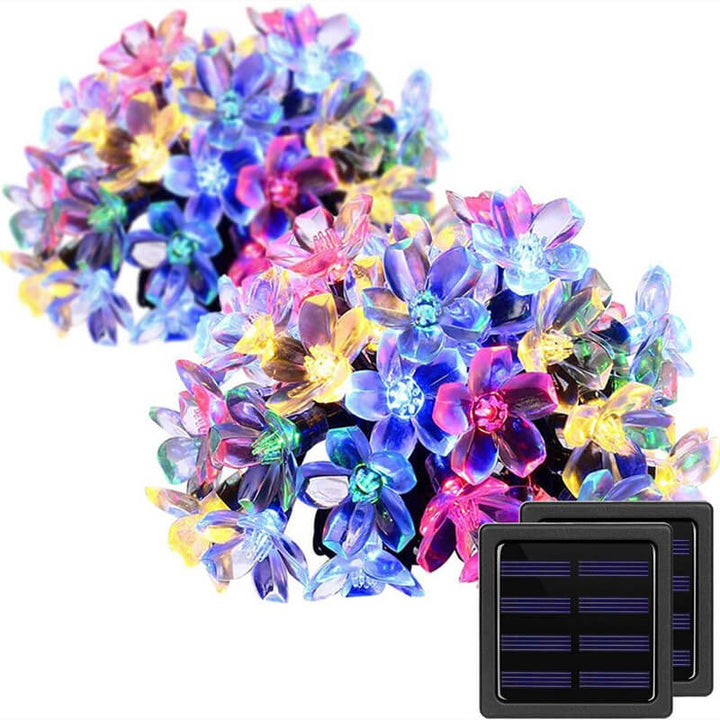 LED Solar Sakura String Lights Waterproof Outdoor Fairy Flower Lamp-Orizon Depot