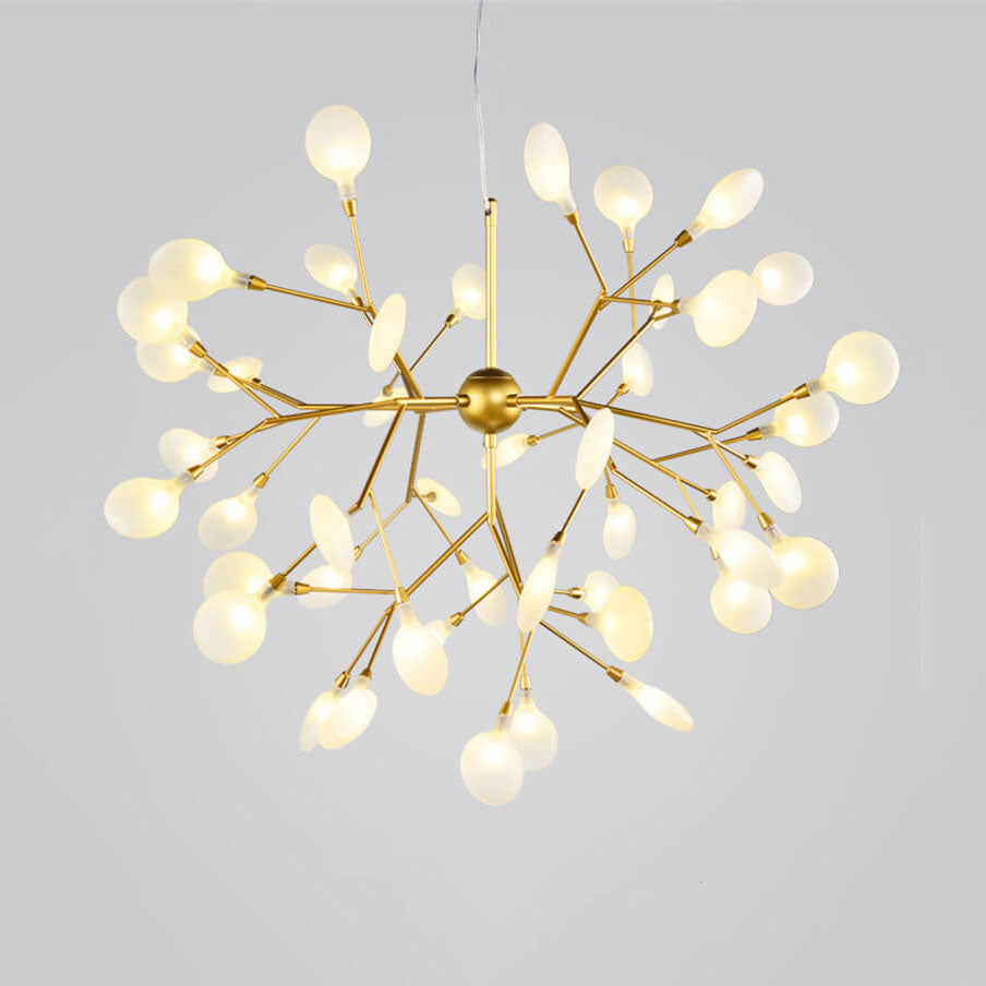 Modern Metal Branch Fireflies LED Chandelier with 27/36 Lights-Orizon Depot