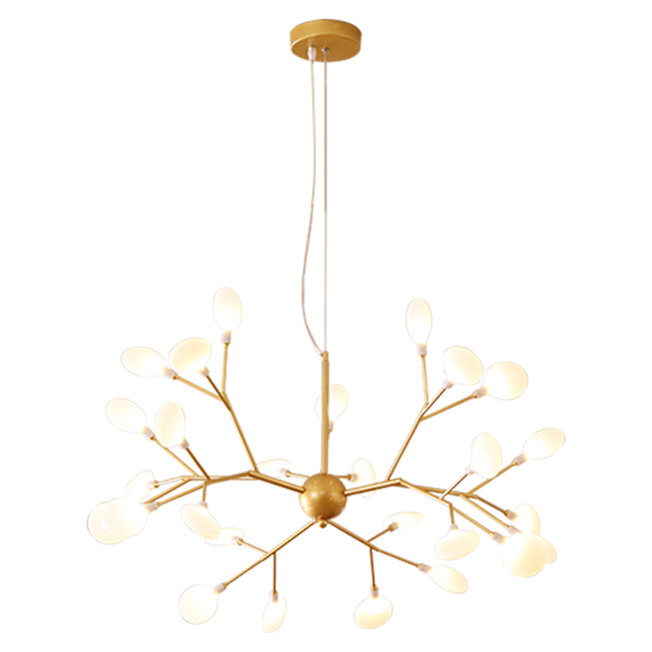 Modern Metal Branch Fireflies LED Chandelier with 27/36 Lights-Orizon Depot