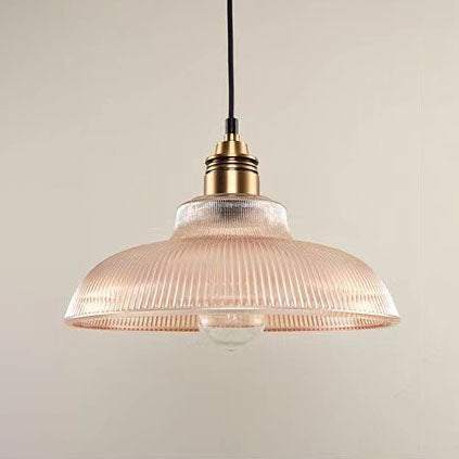 Vintage Striped Glass Pendant Light for Retro Interiors-Orizon Depot