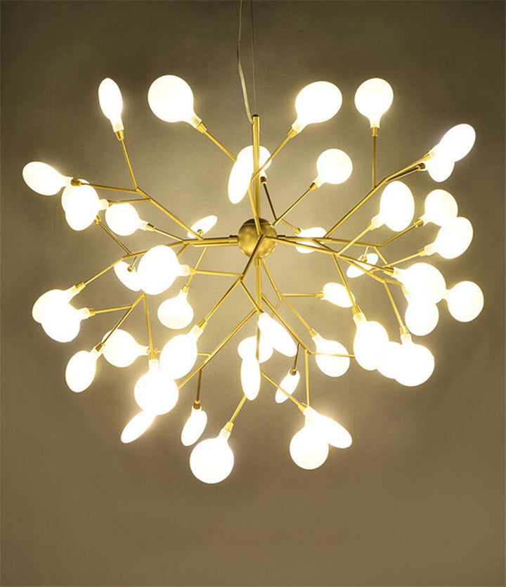 Modern Metal Branch Fireflies LED Chandelier with 27/36 Lights-Orizon Depot