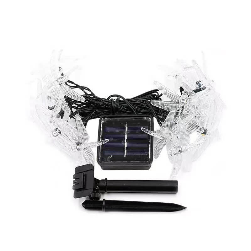 Outdoor Solar Dragonfly Waterproof LED Lights Festival Party Decoration String Lamp-Orizon Depot