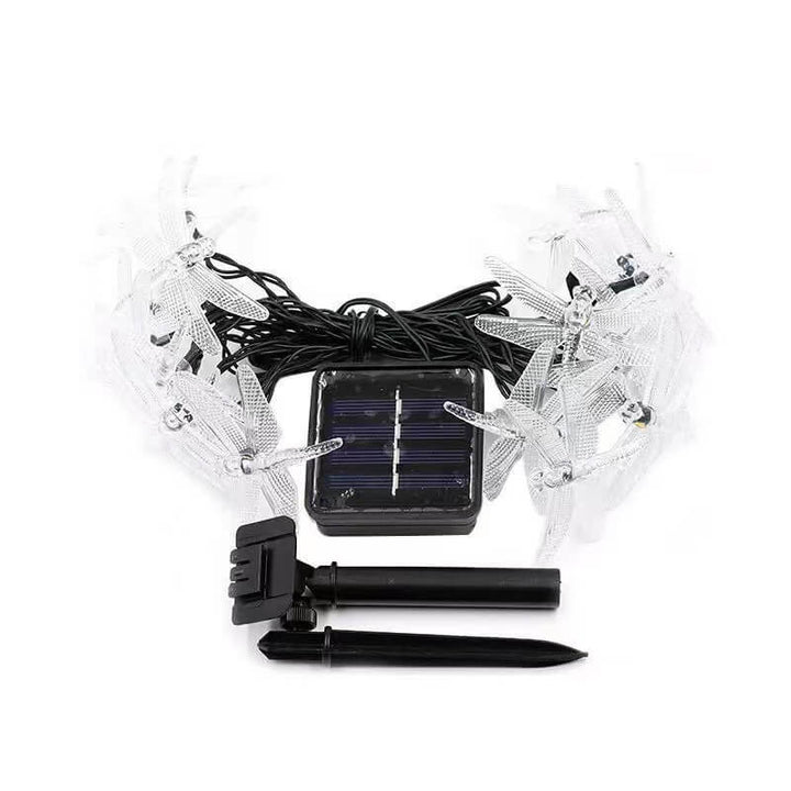 Outdoor Solar Dragonfly Waterproof LED Lights Festival Party Decoration String Lamp-Orizon Depot