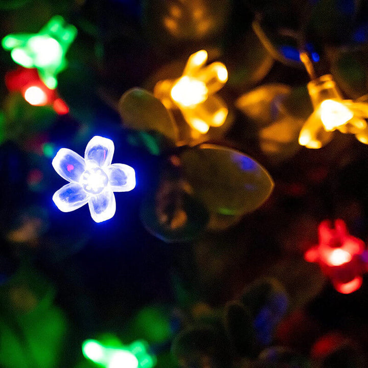 LED Solar Sakura String Lights Waterproof Outdoor Fairy Flower Lamp-Orizon Depot