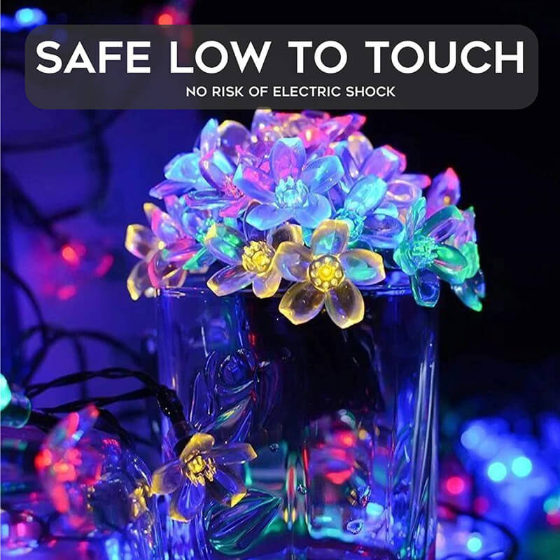 LED Solar Sakura String Lights Waterproof Outdoor Fairy Flower Lamp-Orizon Depot