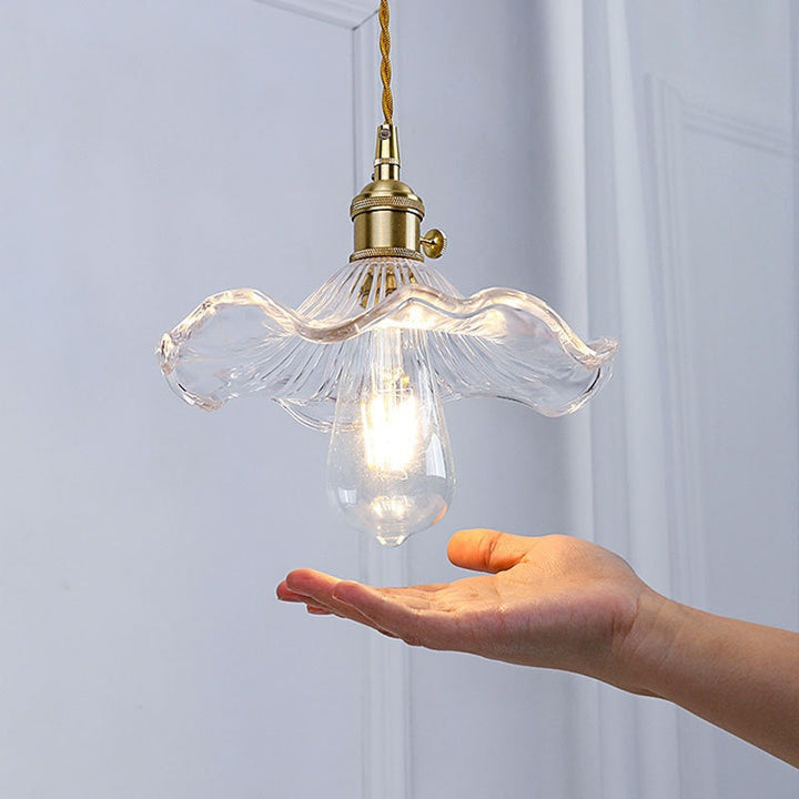 Retro Vintage Floral Hibiscus Hanging Lamp-Orizon Depot