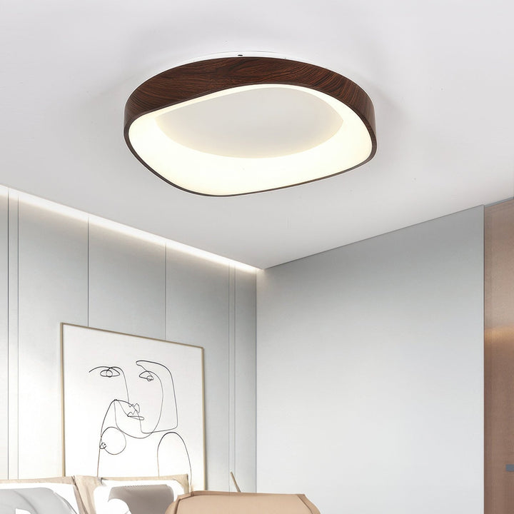 Artistic Wood Grain Ceiling Light Fixture for Modern Interiors