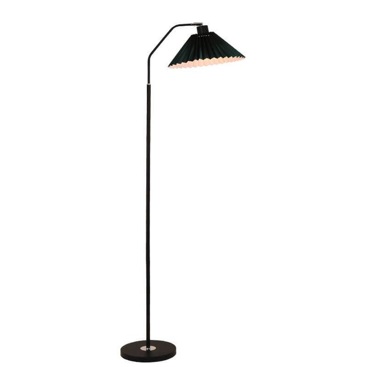 Minimalist Fabric Pleated Shade Floor Lamp 1-Light Standing Light-Orizon Depot