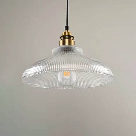 Vintage Striped Glass Pendant Light for Retro Interiors-Orizon Depot
