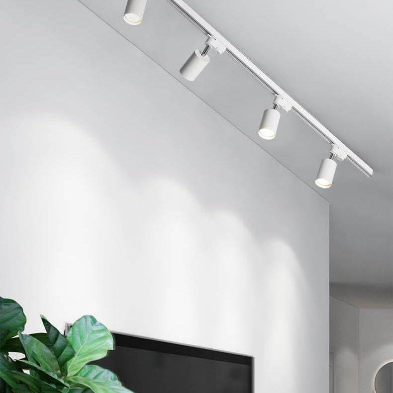 Modern Industrial Tubular Multi-Head LED Track Ceiling Light Fixture-Orizon Depot