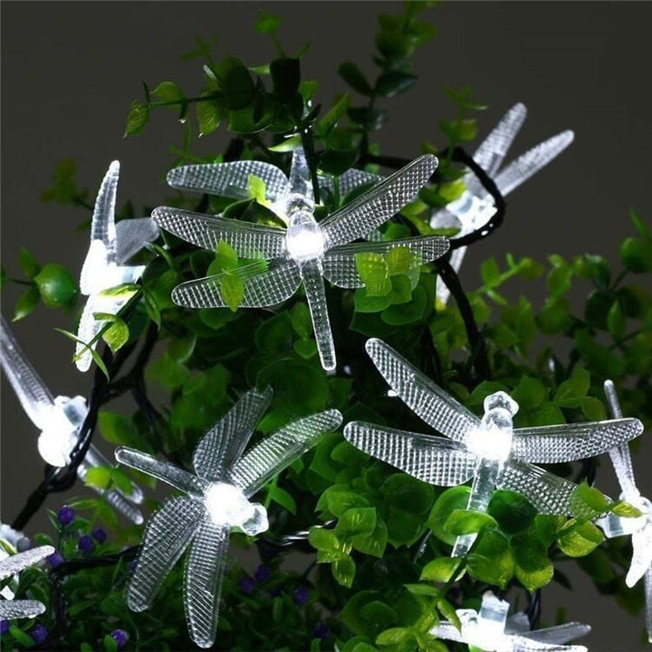 Outdoor Solar Dragonfly Waterproof LED Lights Festival Party Decoration String Lamp-Orizon Depot