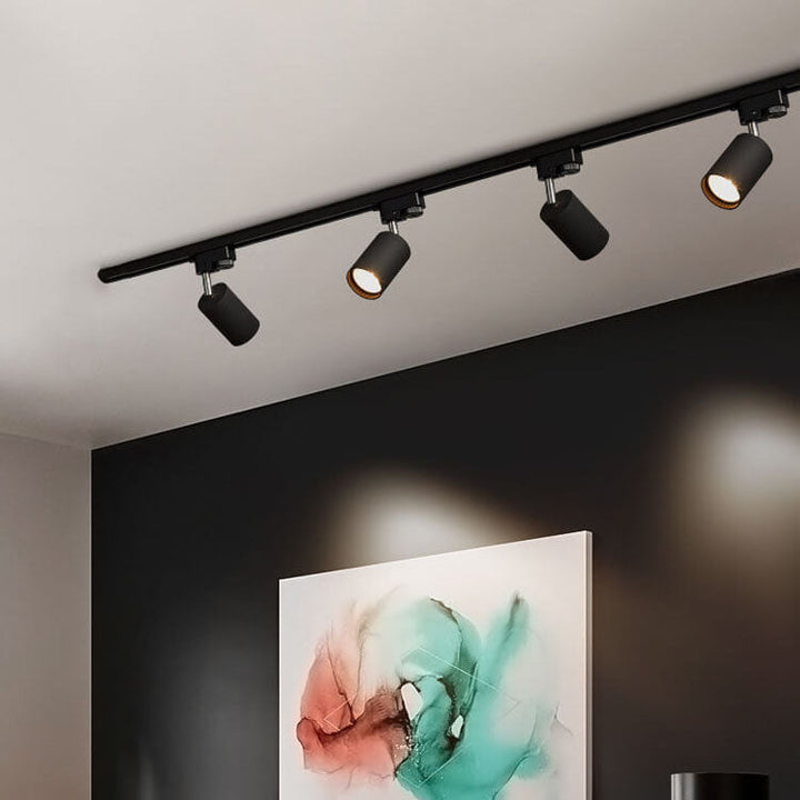 Modern Industrial Tubular Multi-Head LED Track Ceiling Light Fixture-Orizon Depot