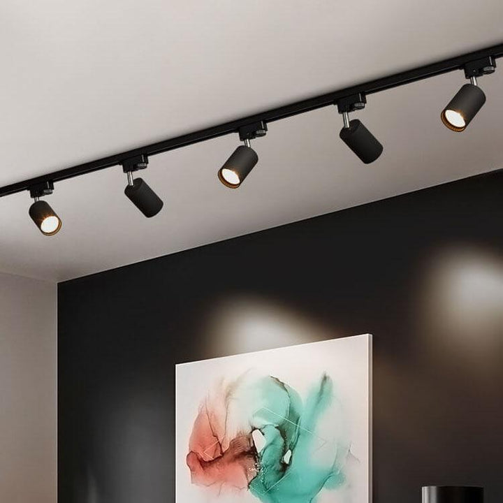Modern Industrial Tubular Multi-Head LED Track Ceiling Light Fixture-Orizon Depot