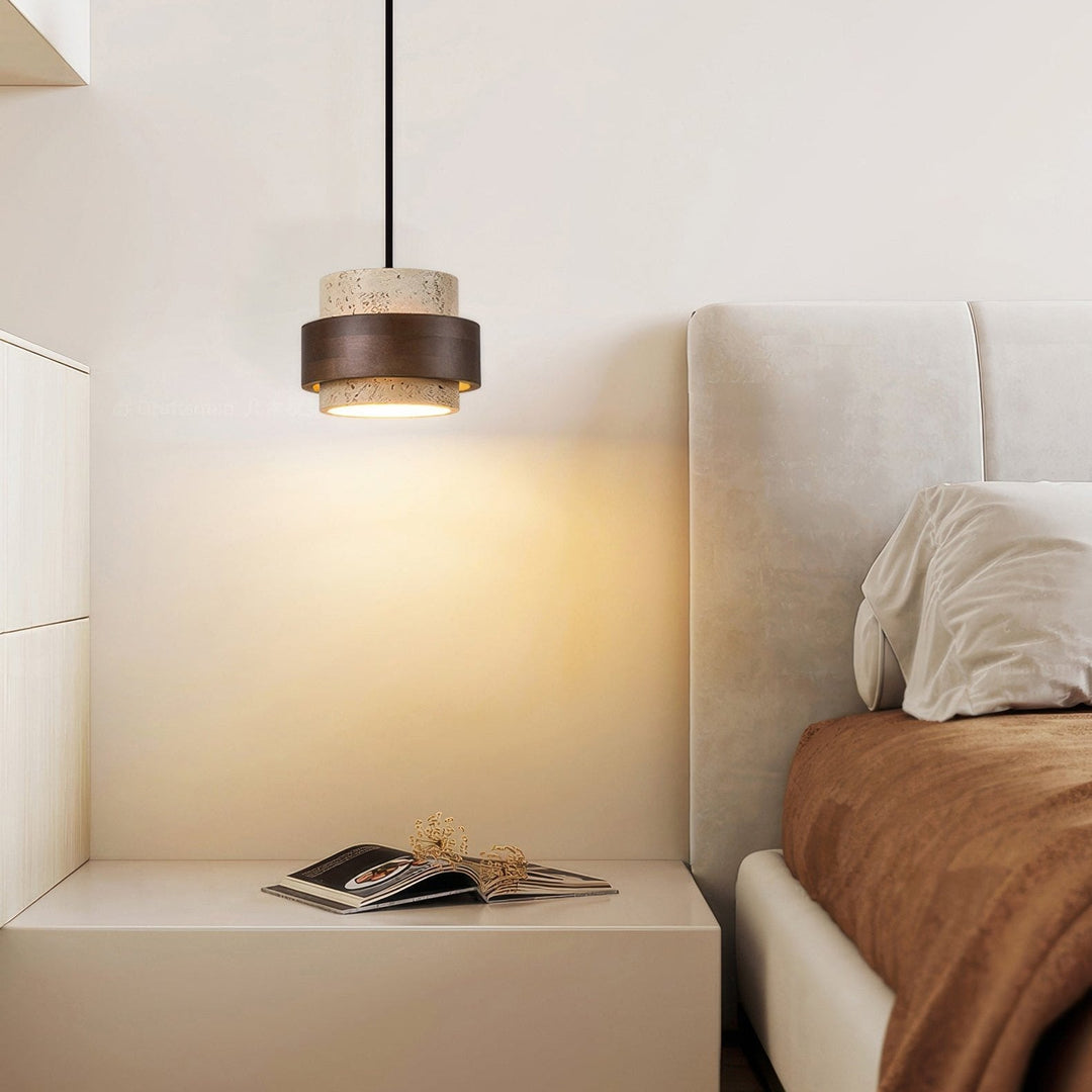 Ascend Retro Stone Wabi-Sabi Pendant-Orizon Depot