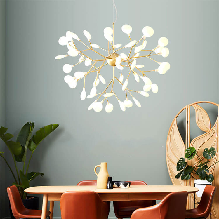 Modern Metal Branch Fireflies LED Chandelier with 27/36 Lights-Orizon Depot