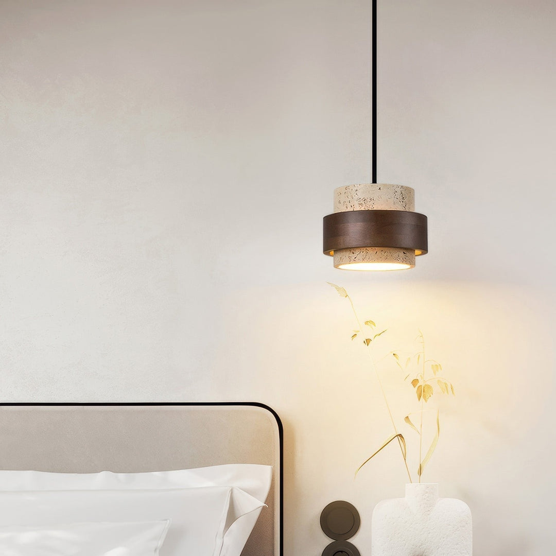 Ascend Retro Stone Wabi-Sabi Pendant-Orizon Depot