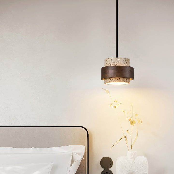 Ascend Retro Stone Wabi-Sabi Pendant-Orizon Depot