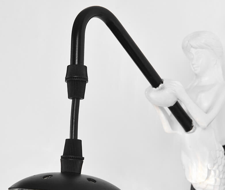 Vintage Style Mermaid Orb 1-Light Wall Sconce Lamp